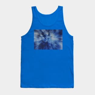 Blue Radial Zoom Tank Top